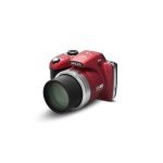 Minolta Pro Shot 16 Mega Pixel HD Digital Camera with 53x Optical Zoom, Full 1080p HD Video & 16GB SD Card, MN53Z, Red