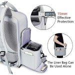 CADeN Camera Backpack w/ 15.6" Laptop Compartment, USB Charge Port, Tripod Holder, Rain Cover Compatible for Sony Canon Nikon