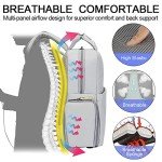 CADeN Camera Backpack w/ 15.6" Laptop Compartment, USB Charge Port, Tripod Holder, Rain Cover Compatible for Sony Canon Nikon