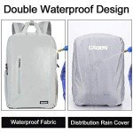CADeN Camera Backpack w/ 15.6" Laptop Compartment, USB Charge Port, Tripod Holder, Rain Cover Compatible for Sony Canon Nikon