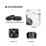 Meike 85mm F1.8 Full Frame Auto Focus Medium-Telephoto Portrait Lens Compatible with Canon EOS EF Mount Digital SLR Cameras 5D Mark IV 6D Mark II