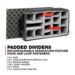 NANUK Wheeled Series 935 Lightweight NK-7 Resin Waterproof Protective Case and Padded Divider - Black