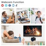 8K Digital Camera for Photography, Vlogging Camera for Youtube with Autofocus, WiFi Touchscreen 16X Digital Zoom Video Camera with 3000mAh Battery, Dual-lens, Lens Hood, 32GB TF Card and Flash,Black