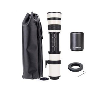 JINTU Telephoto Lens 420-1600mm F/8.3 for Canon EF Manual Zoom Lens 4000D 2000D 1200D T8i T7 T7i T6 T6s T6i T5 T5i 80D 77D 700D 70D 60D 50D 5D 6D 7D 600D 550D SLR Camera Lens Wildlife Moon