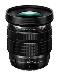 OM SYSTEM M.Zuiko Digital ED 8-25mm f/4 PRO Lens for Micro Four Thirds, Black