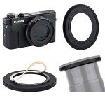 Canon PowerShot G7 X, G7x Mark II & G7x Mark III 0.45x High Definition Super Wide Angle Lens w/Macro + Filter Kit + Adapter
