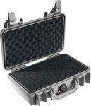 Pelican 1170 Case with Foam - Multi-Purpose Hard Shell Case with Foam for Camera, Drone, Pistol, Equipment, Electronics, and Gear (Silver)