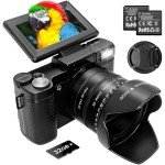 5K Digital Camera Autofocus for Photography, 64MP Vlogging Camera 5X Optical Zoom Retro Cameras for YouTube, 1.66 Aperture Wide-Angle Lens, Travel 4K Video Camera, Compact Camera 40x Zoom Flip Screen