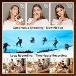 5K Digital Camera Autofocus for Photography, 64MP Vlogging Camera 5X Optical Zoom Retro Cameras for YouTube, 1.66 Aperture Wide-Angle Lens, Travel 4K Video Camera, Compact Camera 40x Zoom Flip Screen