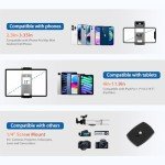 75" Camera Tripod, Tripod for iPhone ipad, Aluminum Professional Heavy Duty Camera Tripod Stand with Wireless Remote/Carry Bag Compatible with DSLR/SLR/DV/GoPro (Black)