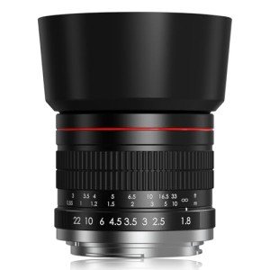 EF 85mm F1.8 Portrait Lens - Medium Telephoto Manual Focus SLR Cameras Lens for Canon EOS Rebel T Series (T8i/T7i/T7/T6/T3i/T2i/4000D/850D/SL3/SL2) & High-End DSLRs (6D Mark II/5D Mark IV/90D/80D/77D)