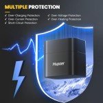 Mupoer Rechargeable AA Batteries Lithium with Charger,8 Pack 1.5V 3000mWh Double A Battery Rechargeable,Long Lasting Pilas Recargables Lithium ion AA Battery with Charging Storage Box for Blink Xbox