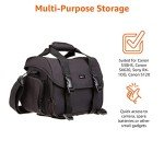 Amazon Basics Large DSLR Gadget Bag, Black with Grey Interior