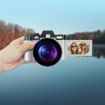 4K Digital Cameras for Photography, 48MP Vlogging Camera for YouTube with WiFi, 180° Flip Screen Compact Camera with Flash, 16X Digital Zoom Travel Camera with Wide-Angle &Macro Lens（White