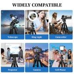 JOILCAN Tripod Camera Tripods, 74" Tripod for Camera Phone Video Recording, Heavy Duty Camera Tripod Stand, Professional Travel DSLR Tripods Compatible with Canon iPhone, Max Load 15 LB