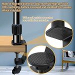 Overhead Camera Mount Desk Stand, Bearing 18lb, Base& Top 360° Adjustable, with 1/4“ 3/8" 5/8" Screw, 3-Section Flexible Articulating Metal Arm for DSLR Camera/Webcam