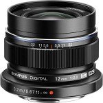 OM SYSTEM OLYMPUS M.Zuiko Digital ED 12mm F2.0 Black For Micro Four Thirds System Camera, Compact Wide Angle lens For Starry Sky and Landscape