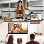 5K Digital Camera for Photography 48MP Selfie Camera with Front and Rear Dual Lens 16X Digital Zoom Compact Point and Shoot Cameras with Viewfinder, Vlogging Camera with 32G Card & 2 Batteries