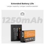 K&F Concept 3-Pack LP-E17 Battery and Upgraded 3-Slot LCD Charger for Canon EOS R50 RP R10 R8, Rebel T8i T7i T6i T6s SL2 SL3 EOS M3 M5 M6 200D 77D 750D 760D 800D 8000D Camera