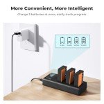 K&F Concept 3-Pack LP-E17 Battery and Upgraded 3-Slot LCD Charger for Canon EOS R50 RP R10 R8, Rebel T8i T7i T6i T6s SL2 SL3 EOS M3 M5 M6 200D 77D 750D 760D 800D 8000D Camera