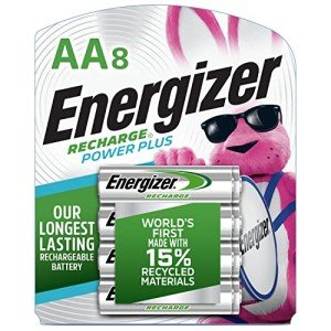 Energizer Power Plus Rechargeable AA Batteries (8 Pack), Double A Batteries