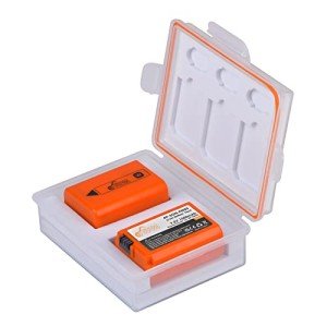 Pickle Power 2 Pack NP-FW50 Battery for Sony Alpha A6500, A6400, A6300, A6000, A3000, A5000, A5100, A7S II, A7R II, ZV-E10, A7, A7S, A7R, RX10 NEX-3/5/7 Series Camera, with Battery Case