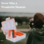 Pickle Power 2 Pack NP-FW50 Battery for Sony Alpha A6500, A6400, A6300, A6000, A3000, A5000, A5100, A7S II, A7R II, ZV-E10, A7, A7S, A7R, RX10 NEX-3/5/7 Series Camera, with Battery Case