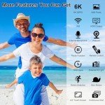 DSIPSN 6K 64MP Video Camera Camcorder, 18X Digital Zoom IR Night Vision Vlogging Camera for YouTube, 4.0" Touch Screen Digital Camera with WiFi, Microphone, Remote Controller, Charger, 64G SD Card