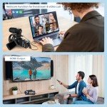 THPACIP 5K Video Camera Camcorder 64MP 18X Digital Zoom with IR Night Version Vlogging Camera for YouTube 3.0" LCD Touch Screen with WiFi, Lens Hood, 2.4G Remote Control, Microphone and 32GB SD Card