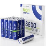 Blinkspower™ Lithium Batteries AA 16 Pack, 3500mAh NO.1 Lasting 1.5V Double A Lithium Battery 【Non-Rechargeable】