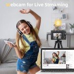 Upgrade 4K Digital Camera for Photography 48MP with 3'' 180° Flip Screen 16X Zoom Autofocus Vlogging Camera for YouTube, Compact Point and Shoot Cameras with 32G Card, 2 Batteries & Battery Charger