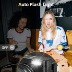 Upgrade 4K Digital Camera for Photography 48MP with 3'' 180° Flip Screen 16X Zoom Autofocus Vlogging Camera for YouTube, Compact Point and Shoot Cameras with 32G Card, 2 Batteries & Battery Charger