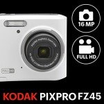 KODAK PIXPRO Friendly Zoom FZ45-WH 16MP Digital Camera with 4X Optical Zoom 27mm Wide Angle and 2.7" LCD Screen (White)