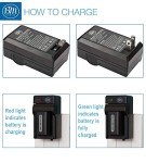 Pack Of 2 NP-FH50 Batteries + Battery Charger For Sony Alpha DSLR A230 DSLR A290 DSLR A330 DSLR A380 DSLR A390 Digital SLR Camera + More!!