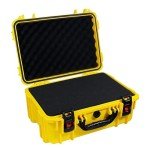 AxiGear Waterproof Hard Shell Case with DIY Customizable Foam Insert 19 x 14 x 8in (Yellow)