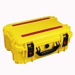 AxiGear Waterproof Hard Shell Case with DIY Customizable Foam Insert 19 x 14 x 8in (Yellow)