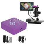 51MP HDMI Microscope Camera Digital Microscope Video Camera Industrial Electronic USB Microscope 120X C Mount Lens with Remote Control