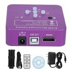 51MP HDMI Microscope Camera Digital Microscope Video Camera Industrial Electronic USB Microscope 120X C Mount Lens with Remote Control