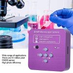 51MP HDMI Microscope Camera Digital Microscope Video Camera Industrial Electronic USB Microscope 120X C Mount Lens with Remote Control