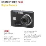 Kodak PIXPRO FZ45 Digital Camera Bundle with Black Point & Shoot Camera Case + Transcend 64GB SD Memory Card + Tri-fold Memory Card Wallet + Hi-Speed SD USB Card Reader + More (Black)