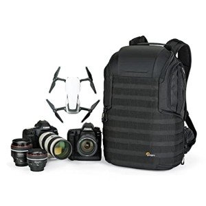 Lowepro ProTactic 450 AW II Black Pro Modular Backpack with Recycled Material, Camera Bag for Professional Use, for Laptop Up to 15", Backpack for Professional Cameras and Drones, LP37177-GRL, Black