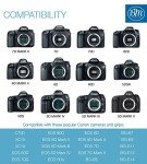 BM Premium 2 LP-E6N Batteries for Canon EOS R, EOS R5, EOS 90D, EOS 60D, EOS 70D, EOS 80D, EOS 5D II, EOS 5D III, EOS 5D IV, EOS 5Ds, EOS 6D, EOS 6D II, EOS 7D, EOS 7D Mark II, C700, XC10, XC15 Camera