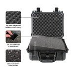 Olympia 13.47" Waterproof Hard Case with DIY Customizable Foam, Fit use of Gear, Equiment, Camera and so on