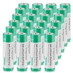 Enegitech AA Lithium Battery, Double A Lithium Battery 1.5V for Blink Outdoor 4 Camera, Smart Lock, Trail Camera, Flashlight Non-Rechargeable (AA 24 Pack)
