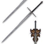 United Cutlery Lord of The Rings Ringwraith Sword | Sword of Nazgul | Officially Licensed LOTR Replica & Collectible | Movie Reproduction | Overall Length of 53" | 420 Stainless Steel Blade - 39 3/4"