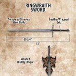 United Cutlery Lord of The Rings Ringwraith Sword | Sword of Nazgul | Officially Licensed LOTR Replica & Collectible | Movie Reproduction | Overall Length of 53" | 420 Stainless Steel Blade - 39 3/4"