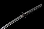 Traditional Heat/Clay Tempered Hand Forged | Real 1060/1095 T10 high Carbon Steel | Practical Authentic Japanese Samurai | Full Tang (Straps Scabbard)