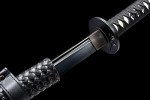 Traditional Heat/Clay Tempered Hand Forged | Real 1060/1095 T10 high Carbon Steel | Practical Authentic Japanese Samurai | Full Tang (Straps Scabbard)