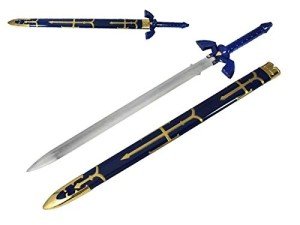 1sword Legend Master Sword Replica - 42" Twin Light Sword for Collection, Cosplay, LARP, Gifts - Master Sword Metal Fitting Design for Fans and Collectors