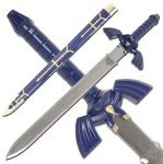 1sword Legend Master Sword Replica - 42" Twin Light Sword for Collection, Cosplay, LARP, Gifts - Master Sword Metal Fitting Design for Fans and Collectors